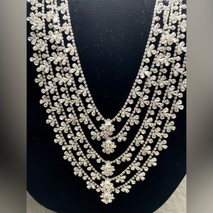 Cezanne Rhinestone Statement Sensitive Skin Necklace